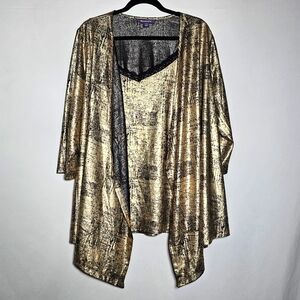 Roamans 2 piece set 3/4 sleeve shrug tank size 18 20